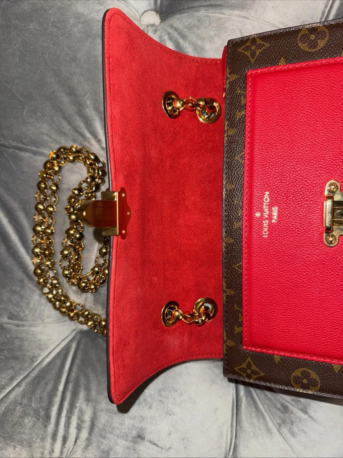 Louis Vuitton Monogram Victoire Bijou Adjustable Strap Leather Hand Bag Purse